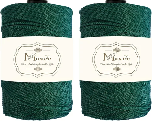 Miniatura 51 de Cordón de macramé premium de poliéster 3 mm × 218 yardas, cordón de macramé 100% polipropileno de 3 mm, ideal para crochet, colgadores de pared, 30