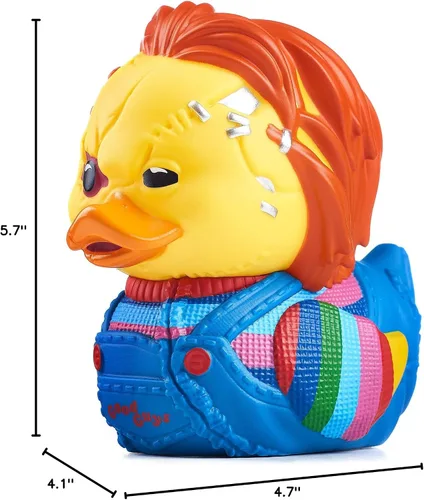 Miniatura 6 de TUBBZ Edición en caja Chucky con cicatrices Figura coleccionable de pato de goma de vinilo – Producto oficial de Chucky – TV, películas