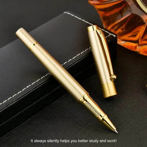 Miniatura 2 de YIVONKA - Bolígrafo de bola recarga negra, lujoso bolígrafo de línea de 0.5mm, el mejor set de regalo de bolígrafo para hombres y mujeres Dorado