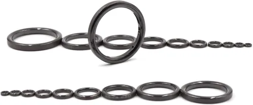 Miniatura 8 de 9KM DWLIFE Kit de repuesto de anillo guía de cerámica para reparación de caña de pescar, 14 tamaños de 0.13 a 1.86 pulgadas A - 28 piezas