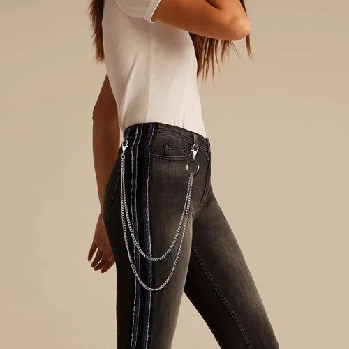 Miniatura 5 de PHOGARY 3 Pieces Jeans Chains Wallet Chain Pants Chain Pocket Chain Hip Hop Rock Chains Belt Chain Biker Trouser Chain