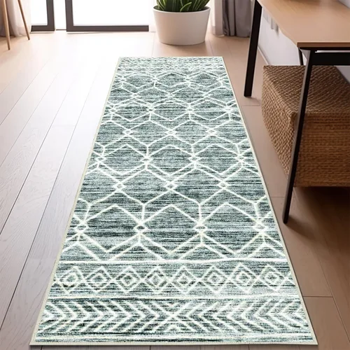 Miniatura 46 de jinchan Alfombra marroquí de pasillo 2x10 para pasillo - Alfombra de pasillo para cocina bohemia lavable a máquina, alfombra moderna suave, Boho