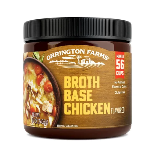 Miniatura 9 de Orrington Farms Base de caldo con sabor a carne, caldo granulado con sabor a carne, uso versátil, sazone al gusto, fácil de almacenar, frasco de 12