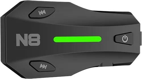 Miniatura 9 de N8 Mesh - Auriculares Bluetooth para motocicleta V5.4 para 8 conductores, sistema de comunicación de casco compatible con música y conversación