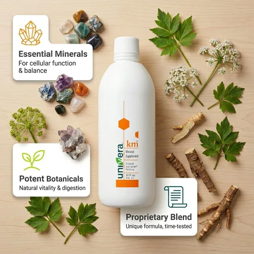 Miniatura 4 de Univera km Suplemento líquido de potasio, equilibrio de pH, apoyo a la digestión, suplementos minerales con magnesio, fórmula original de Karl