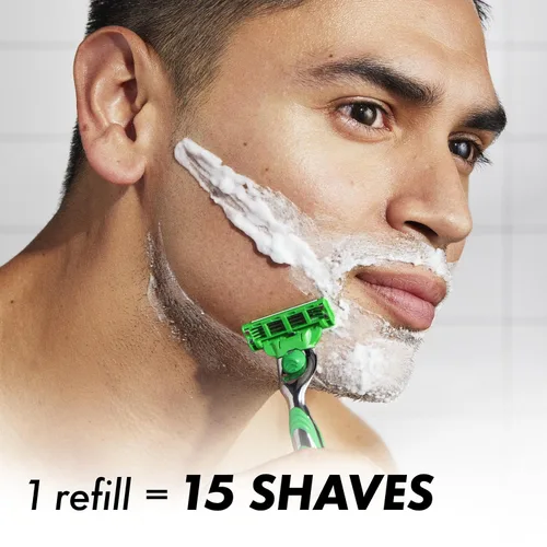 Miniatura 11 de Gillette Mach3 Sensitive - Recambios de cuchillas de afeitar para hombre, 20 unidades, diseñadas para pieles sensibles