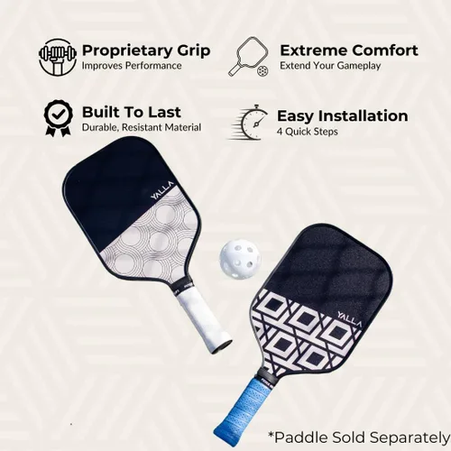 Miniatura 3 de Pickle Grips - Cinta de agarre para pala de pickleball - Envoltura de agarre para raqueta de pickleball - Envoltura de agarre de paleta que absorbe