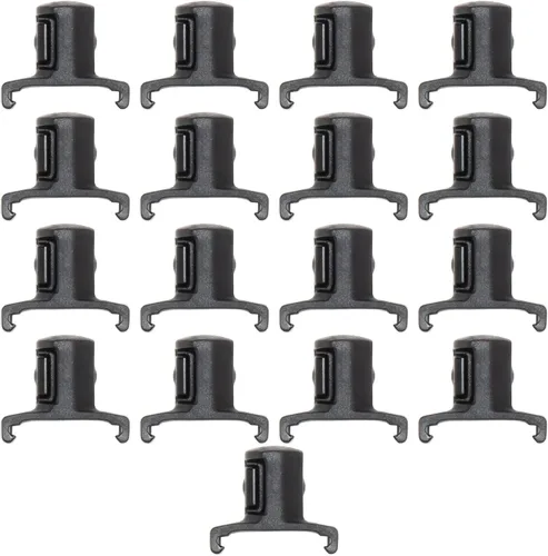 Miniatura 5 de ERNST 8440-Negro Clips de Enchufe Dura-Pro con Cierre Giratorio de 1/4 de Pulgada, Paquete de 22, Negro