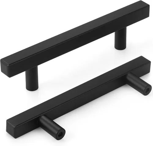Miniatura 8 de AEEKEL Juego de 30 tiradores de gabinete de 5 pulgadas de latón cepillado, tiradores de cajones para cocina, herrajes de gabinete cuadrados de acero