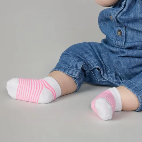 Miniatura 4 de Fruit of the Loom Calcetines elásticos de corte bajo Grow & Fit Flex Zones, paquete de 22 unidades, unisex, para niñas y niños