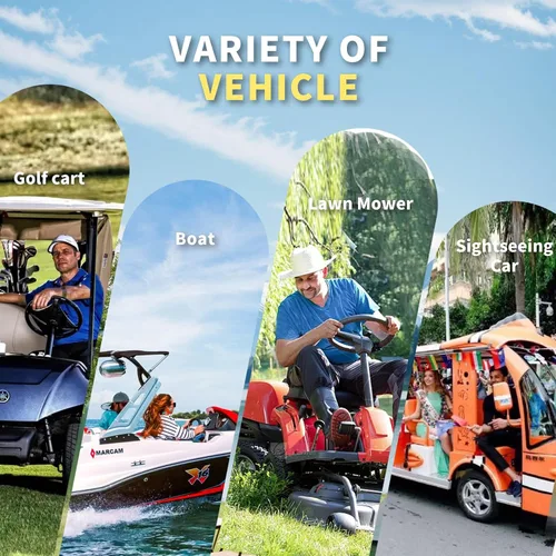 Miniatura 6 de LOSSIGY Batería de litio de 36V para carrito de golf con cargador y monitor de 25A, kit de conversión de 36 voltios para carrito de golf, perfecto