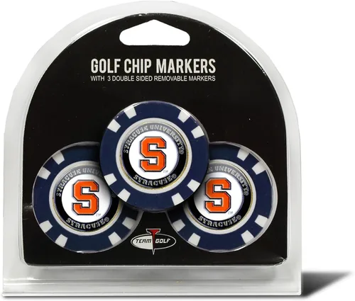 Miniatura 41 de Team Golf NCAA - Marcadores para pelotas de golf tamaño de ficha de póquer con marcadores de doble cara esmaltados más pequeños