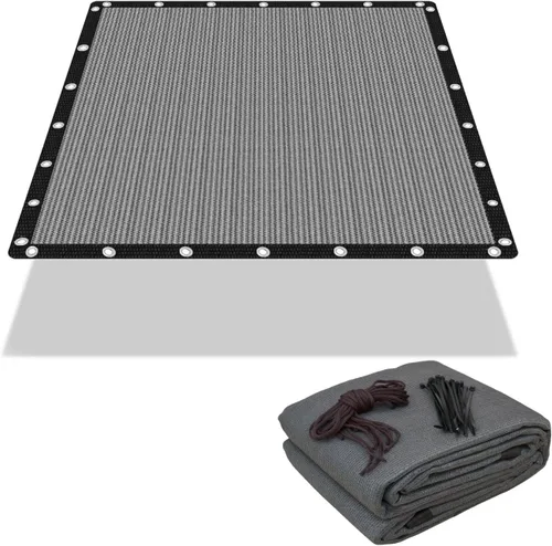 Miniatura 37 de FAIR WIND - Tela de Sombra 90% de Protección Solar, Pantalla de Privacidad, Cobertura para Patio, Toldo con Ojales, Red de Sombra para Jardín, Gris