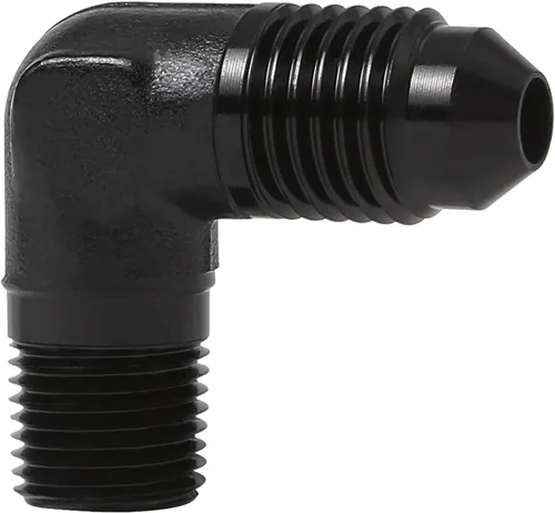 Miniatura 38 de EVIL ENERGY Adaptador de ajuste de 6AN a 3/8" NPT macho de 90 grados, aluminio