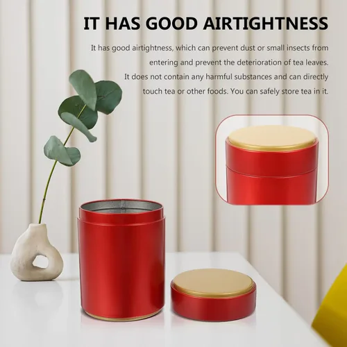 Miniatura 6 de Hemoton Latas de té para café, té, azúcar, lata de té con tapas herméticas, recipiente para suelto y bolsas para almacenamiento de azúcar de café