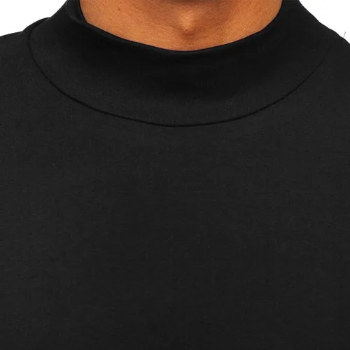 Miniatura 4 de Rela Bota Suéter de manga larga con cuello alto para hombre, diseño básico, elástico, ajustado