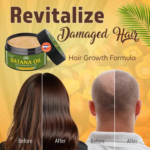 Miniatura 2 de ANGELYCIA Aceite de batana crudo para el crecimiento del cabello y estimulador del cuero cabelludo - Aceite para el cabello 100% puro de Honduras