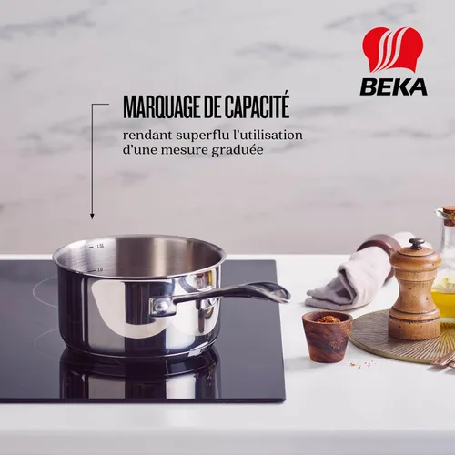 Miniatura 6 de Beka Chef - Juego de cacerolas de acero inoxidable (4 piezas, 14-16 - 7.1-7.9 in)