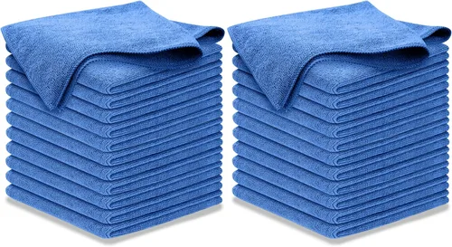 Miniatura 39 de USANOOKS Paño de limpieza de microfibra, 8 piezas de 12 x 11 pulgadas, alto rendimiento, 1200 lavados, toallas ultra absorbentes, tejido de suciedad