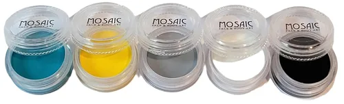 Miniatura 3 de Mosaic HydroCream - Paquetes de personajes de pintura facial para niños, no mancha, lavable, fórmula vegana gentil hipoalergénica. Pasteles