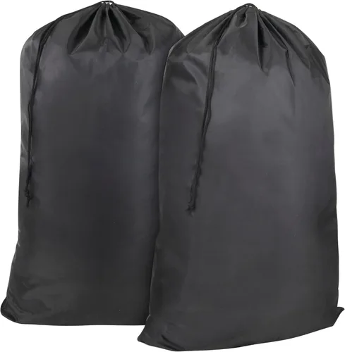 Bolsas de lavandería lavables con cordón, paquete de 2 unidades, extra grandes, resistentes, para dormitorio universitario, ropa sucia, bolsa de