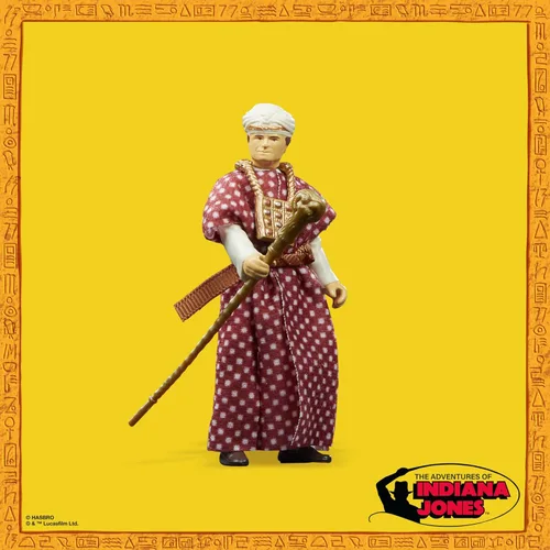 Miniatura 5 de Indiana Jones and The Raiders of The Lost Ark Retro Collection Belloq (Ceremonial) juguete, figuras de acción de 3.75 pulgadas para niños a partir