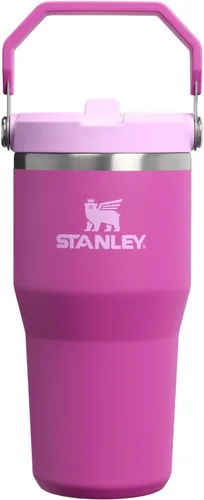 Miniatura 5 de Stanley IceFlow - Vaso con pajilla abatible con asa, de 20 onzas, tapa giratoria y popote abatible, botella de agua resistente a fugas, acero