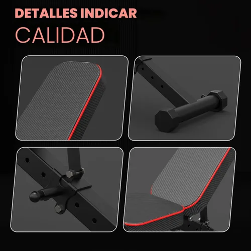 Miniatura 4 de Banco de pesas ajustable - Bancos de entrenamiento utilitarios para ejercicio, diseño de instalación gratuita para equipo portátil de entrenamiento