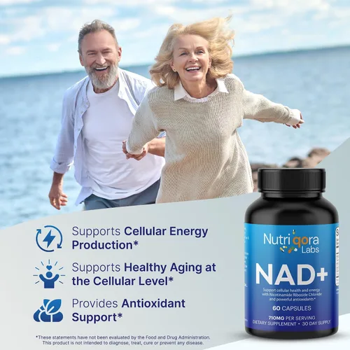 Miniatura 4 de Suplemento NAD Resveratrol 710 mg para energía celular y apoyo Suplemento NAD promueve el bienestar general y la vitalidad 60 cápsulas