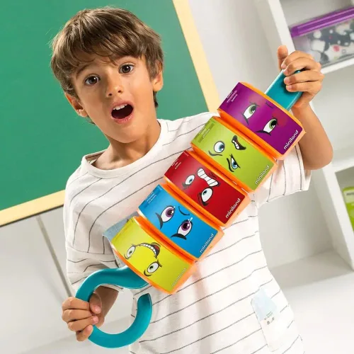 Miniatura 3 de Miniland BBQ Emotions! Divertido juego para niños de 3 a 6 años que ayuda a reconocer las expresiones. Juego multicolor de hasta 2 a 6 jugadores