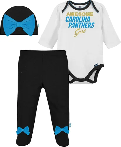 Miniatura 26 de NFL Conjunto de enterizo, pantalón con pies y gorro de 3 piezas para bebé niña Alternativa 2
