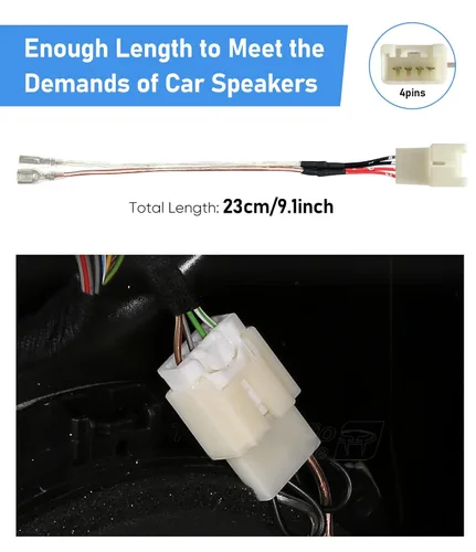 Miniatura 5 de Reemplazo del arnés de cableado del altavoz de la puerta del automóvil para Ford F150 Escape Focus Mustang Mazda 2 3 6 CX5 Lincon adaptador de cable