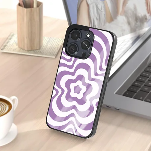 Miniatura 6 de Fundas de teléfono con estampado de flores, Kawaii para niñas, estéticas para iPhone 11, 12, 13, 14, 15, 16 Pro Max Plus Mini X 7 8 SE, para Samsung