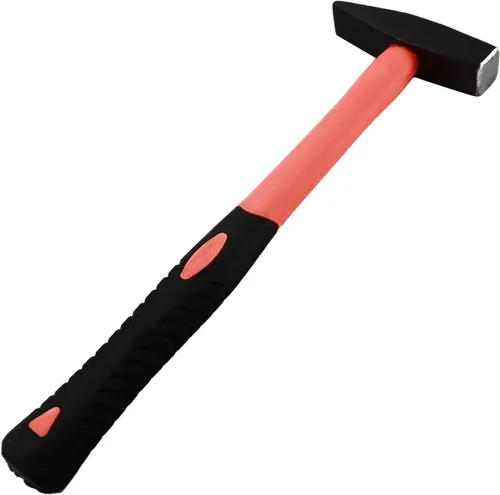 Miniatura 2 de Aicosineg Martillo de pein cruzado de 12 pulgadas, martillo de herrero de acero de alto carbono, cabeza oblicua cuadrada, martillo de reparación