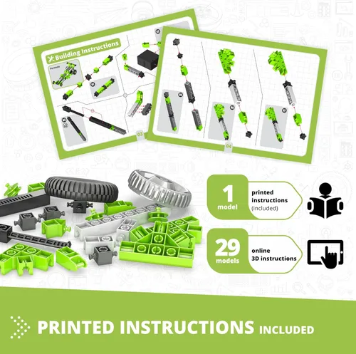 Miniatura 4 de Engino - Juguetes de construcción Inventor, 30 modelos motorizados, kit de ingeniería STEM para niños de 7 años en adelante, juguetes
