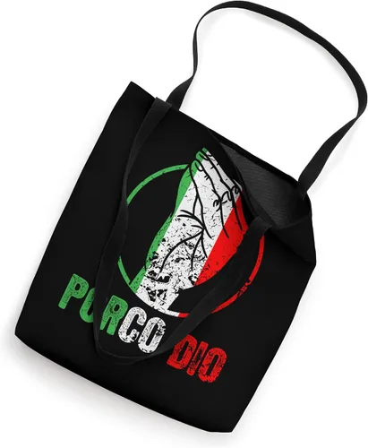 Miniatura 2 de Funny Porco Dio Italian Gesture Country Italy Flag Tote Bag