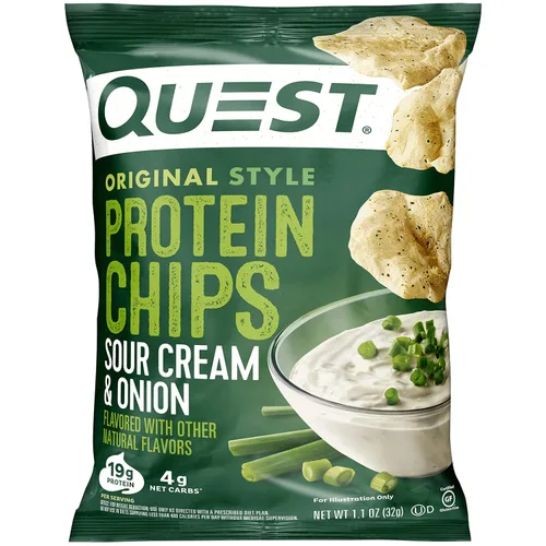 Miniatura 21 de Quest Nutrition, Ojuelas de Proteínas con sabor a Queso Cheddar y Crema Agria, 19g de Proteína, 4g de Carbohidratos Netos, Bajas en Carbohidratos