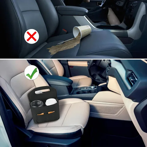 Miniatura 5 de Beautyflier Transportador de bebidas con asa para entrega reutilizable, aislado, portador portátil para 4 tazas con asa organizador, bolsa de mano