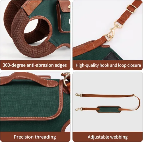 Miniatura 9 de Wakytu Arnés de elevación para perro, arnés VES ajustable para perro, correa ajustable para perro con bolsa pequeña para golosinas para cachorros