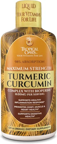 Miniatura 6 de Tropical Oasis Joint Complete Premium - Suplemento líquido para articulaciones con sulfato de glucosamina líquida, condroitina, MSM y ácido