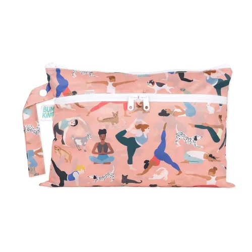 Miniatura 37 de Bumkins Bolsa Húmeda Colgante Impermeable Grande para Bebé, Lavandería, Ropa Sucia, Viajes, Traje de Baño, Pañales de Tela, Piscina, Toallas