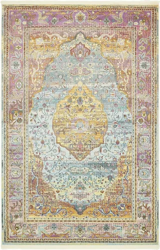 Miniatura 23 de Unique Loom Baracoa Collection - Alfombra Miramar (2' 2" x 3' 1", Celeste/Azul)