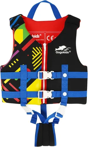 Miniatura 8 de Gogokids Chaleco de natación para niños pequeños, chaleco de natación de alta calidad para niños de 30-40-50-60-70-80 libras, flotadores para niños