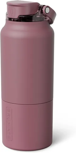Miniatura 38 de BrüMate Rise - Botella de agua de 18 onzas con popote de silicona cubierto Botella de agua para niños aislada 100% a prueba de fugas Base apta