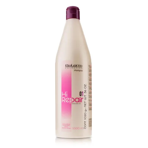SALERM - Champú reparador - Champú Hi Repair - 33.8 fl oz - Hidratación profunda para cabello dañado - Repara y rejuvenece - Cabello más brillante y
