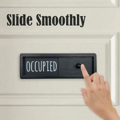 Miniatura 3 de WOJOGO Letrero de privacidad vacante ocupado – Letrero de privacidad para puerta de oficina en casa, baño, sala de conferencias, baño, indicadores