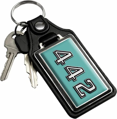 Miniatura 71 de Brotherhood Car Key Chain for Cutlass - Classic Models Keychain for Men and Women Gift Key Ring Azul alpino