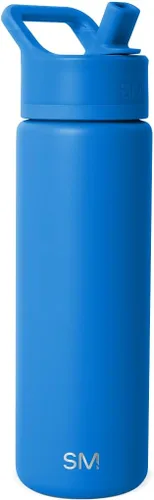 Miniatura 90 de Simple Modern botella de agua reutilizable con tapa con pajilla, de acero inoxidable con aislamiento al vacío, para gimnasio, viajes y deportes