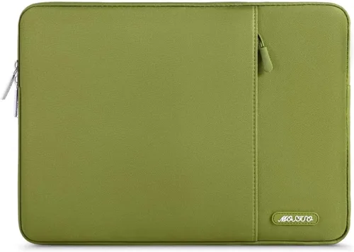 Miniatura 31 de MOSISO Funda vertical de poliéster con bolsillo para laptop de 15, 15.6 y 16 pulgadas, para computadora MacBook Pro 16 M4, M3, M2 y M1, HP, Acer