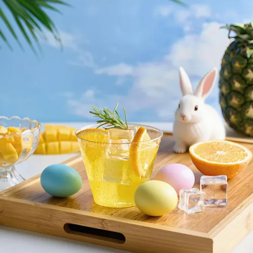 Miniatura 9 de JOLLY CHEF Paquete de 200 vasos de plástico con purpurina de 9 onzas, vasos dorados desechables, vasos de plástico transparente para boda, Acción